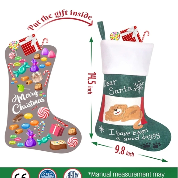 🐾 Christmas Good Doggy Stocking, New - Picture 4 of 4